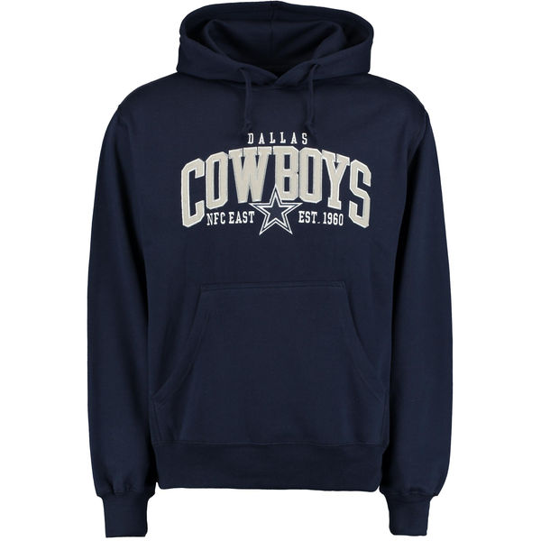 Men Dallas Cowboys Kestrel Pullover Hoodie Navy